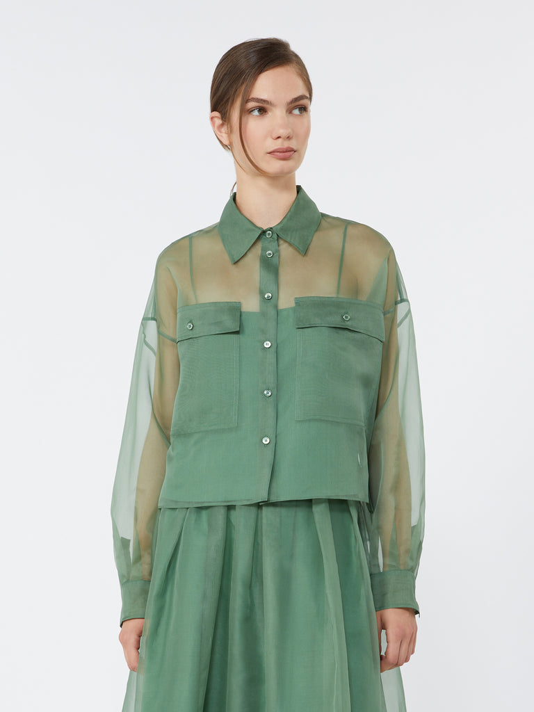 max mara silk organza shirt