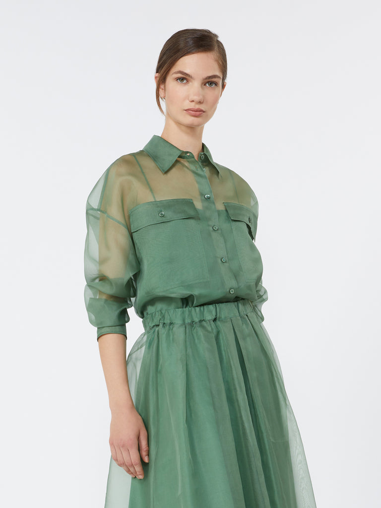 max mara silk organza shirt