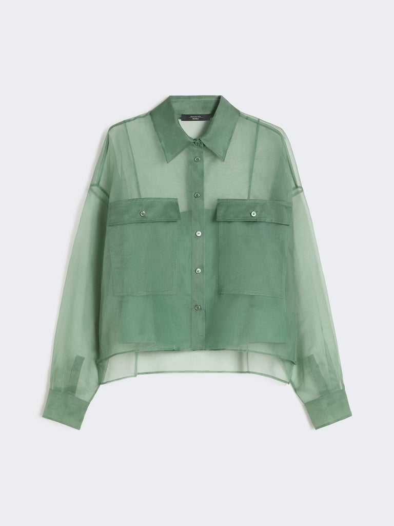max mara silk organza shirt