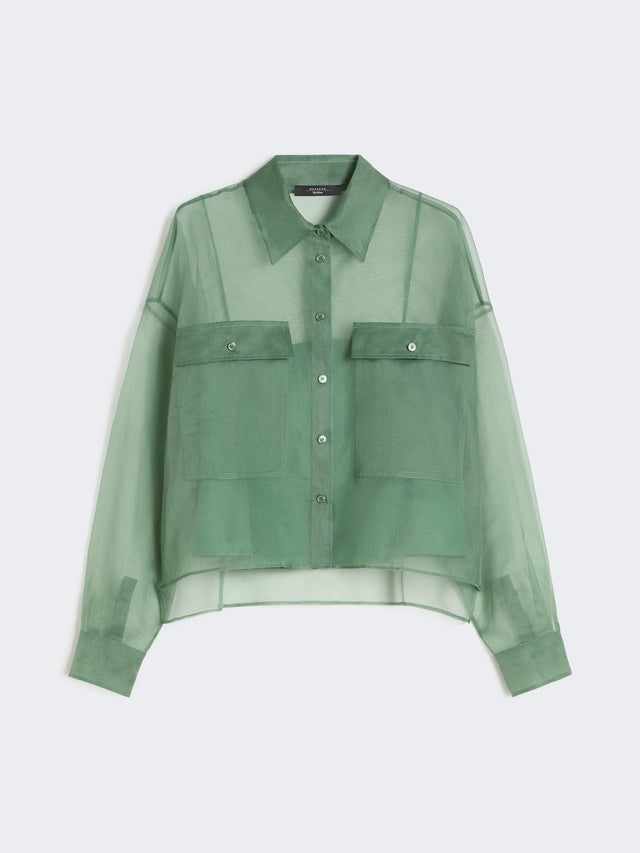 max mara silk organza shirt for women