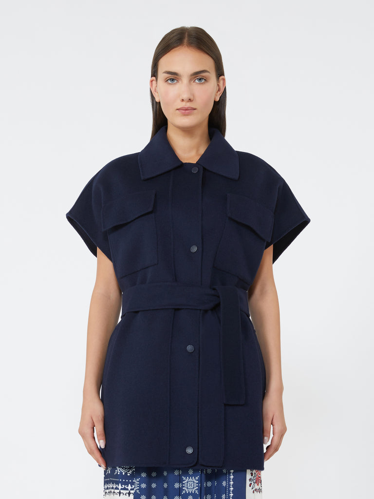 max mara wool-blend fabric jacket