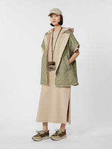 Reversible water-repellent canvas cape