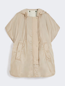 Reversible water-repellent canvas cape