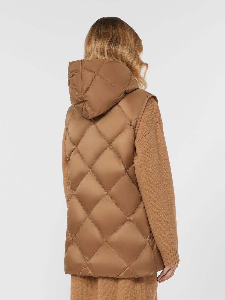 max mara gilet in water-repellent tech fabric
