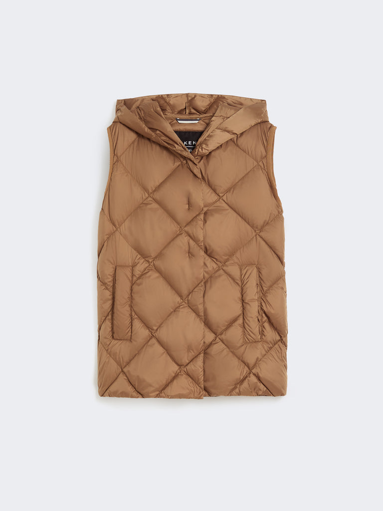 max mara gilet in water-repellent tech fabric