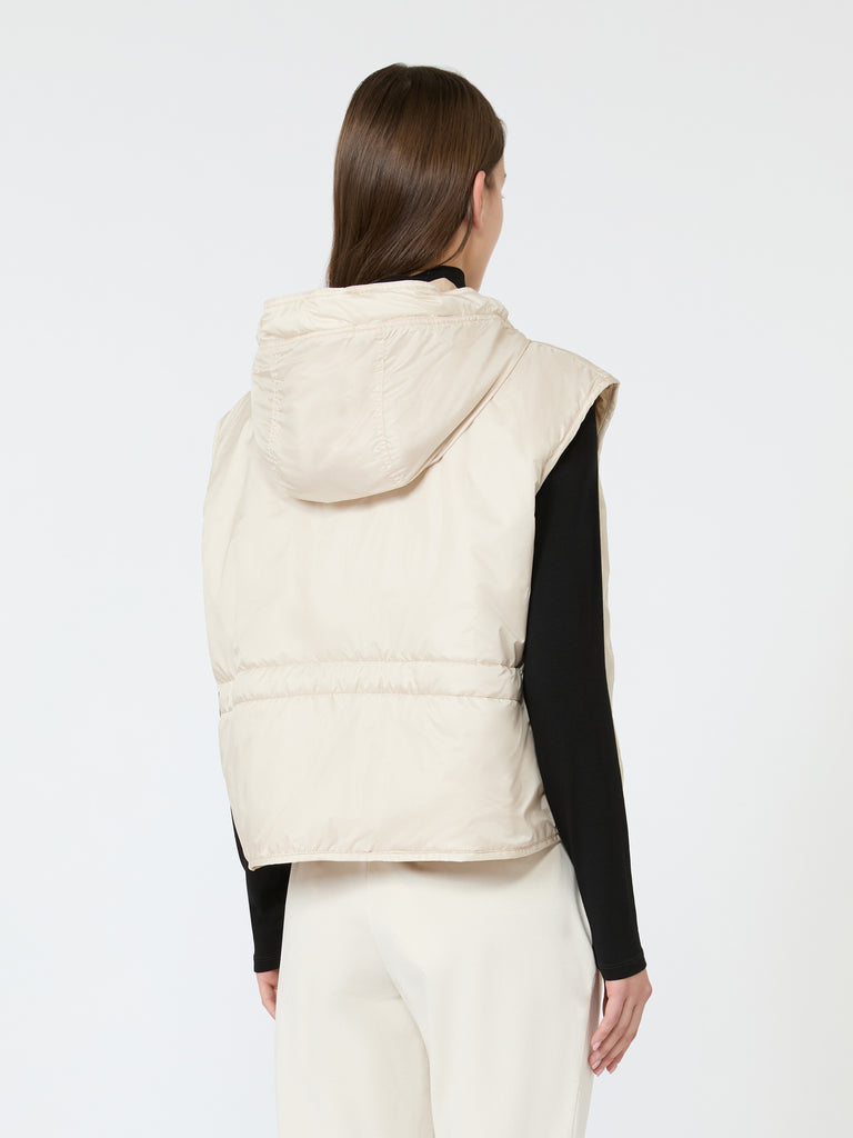 max mara reversible water-repellent canvas padded gilet