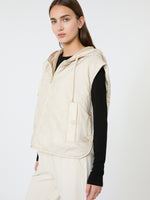 max mara reversible water-repellent canvas padded gilet for women