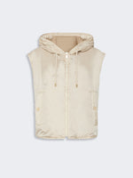 max mara reversible water-repellent canvas padded gilet for women