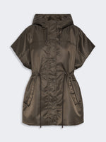 Water-Repellent Twill Padded Gilet for Women - Mud - Max Mara UAE