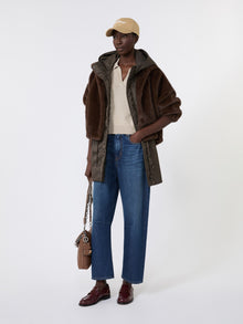 Water-Repellent Twill Padded Gilet for Women - Mud - Max Mara UAE