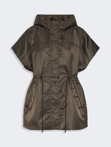 Water-Repellent Twill Padded Gilet for Women - Mud - Max Mara UAE