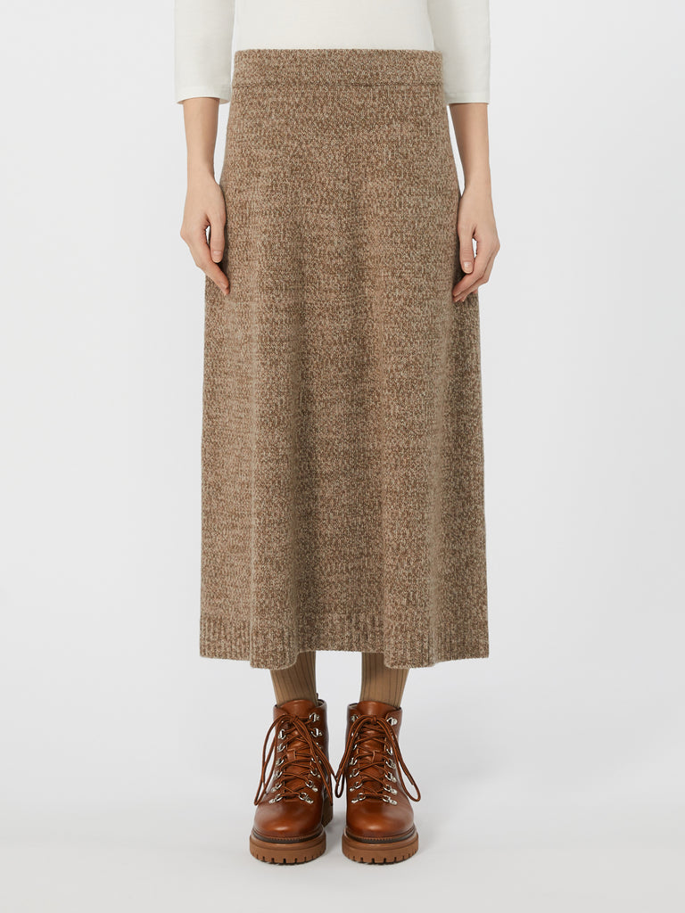 Wool knit skirt