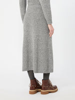 Flared Skirt In Wool Blend Tweed for Women - Medium Grey - Max Mara UAE