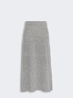 Flared Skirt In Wool Blend Tweed for Women - Medium Grey - Max Mara UAE