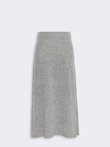 Flared Skirt In Wool Blend Tweed for Women - Medium Grey - Max Mara UAE