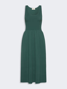 Long Viscose Yarn Dress for Women - Green - Max Mara UAE