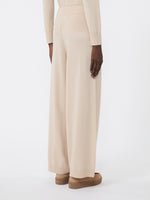 Wool And Cashmere Yarn Trousers for Women - Beige - Max Mara UAE