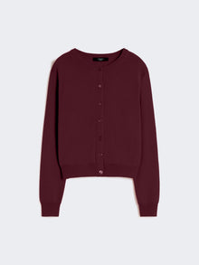 Wool And Cashmere Cardigan for Women - Bordeaux - Max Mara UAE