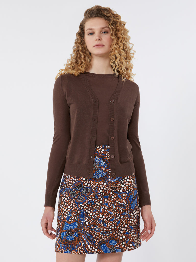max mara silk and linen yarn cardigan