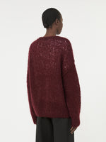 Mohair Cardigan for Women - Bordeaux - Max Mara UAE