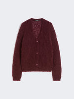 Mohair Cardigan for Women - Bordeaux - Max Mara UAE