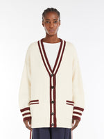 Cotton Yarn Cardigan for Women - Bordeaux - Max Mara UAE