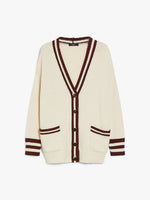 Cotton Yarn Cardigan for Women - Bordeaux - Max Mara UAE