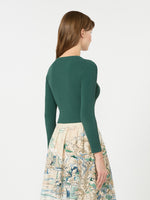 max mara fine rib-knit viscose yarn cardigan for women