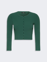 max mara fine rib-knit viscose yarn cardigan for women