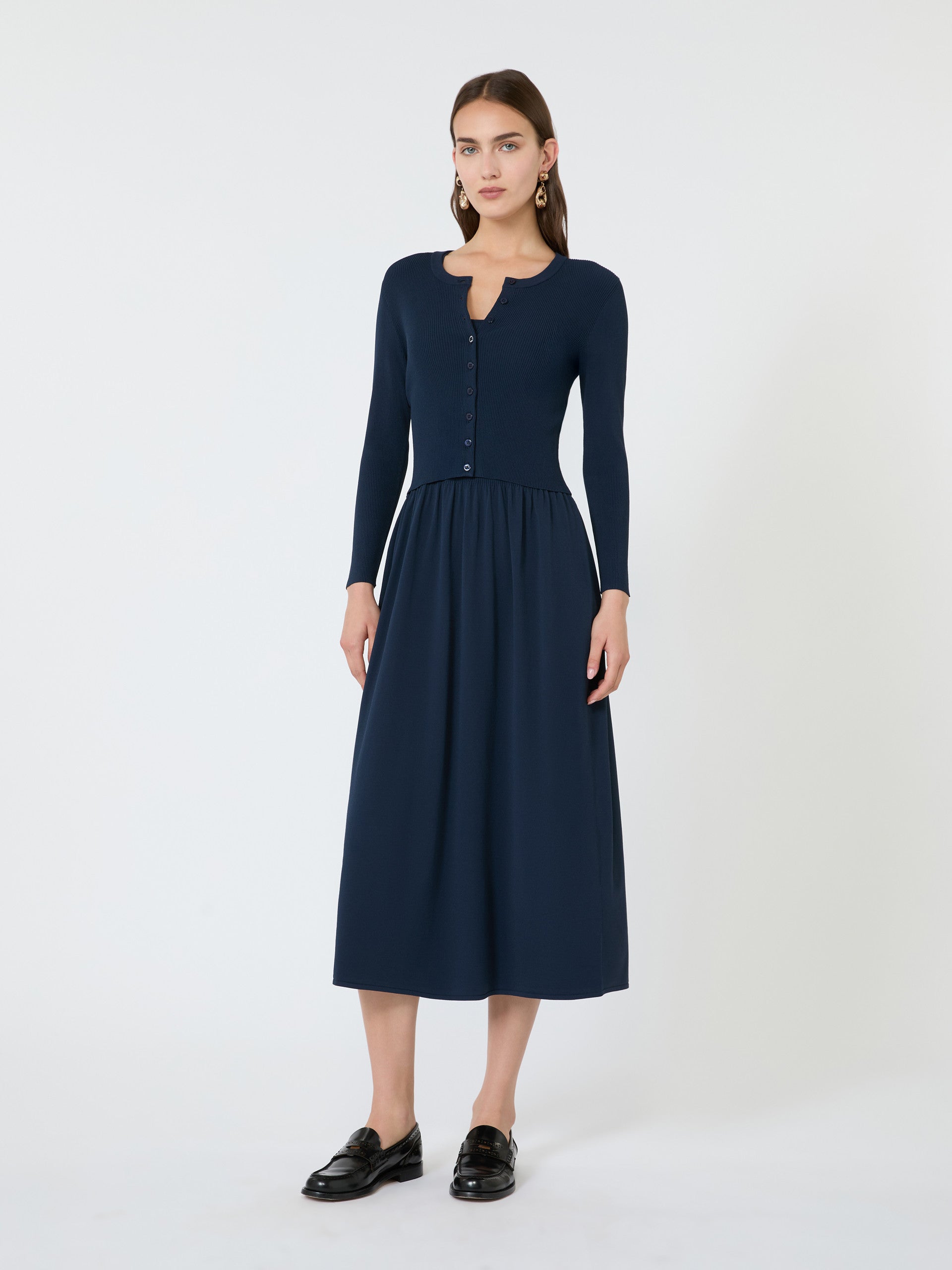 max mara fine rib-knit viscose yarn cardigan for women