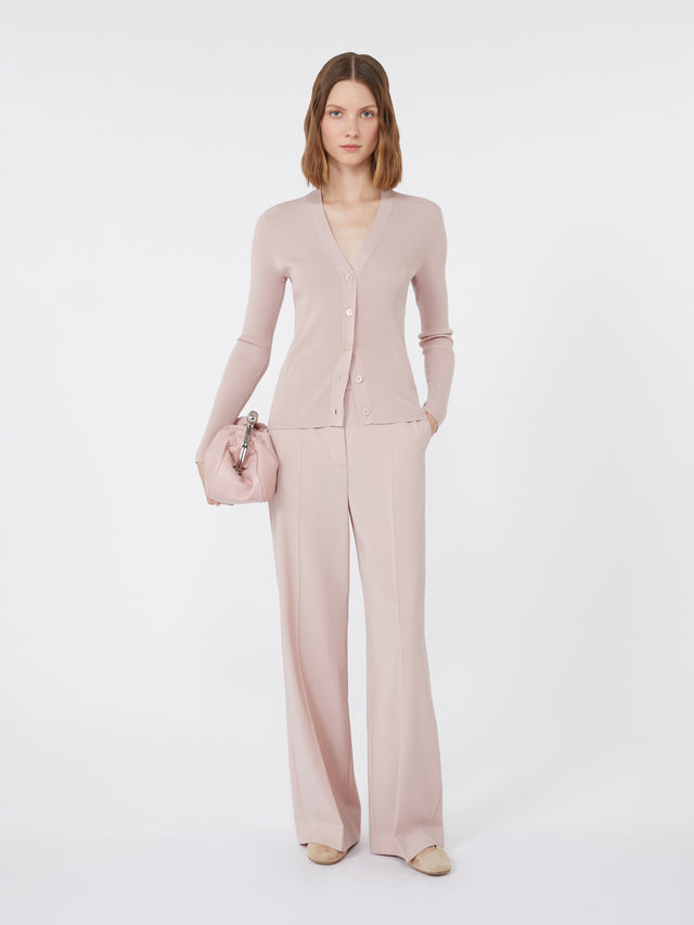 Viscose V-neck cardigan