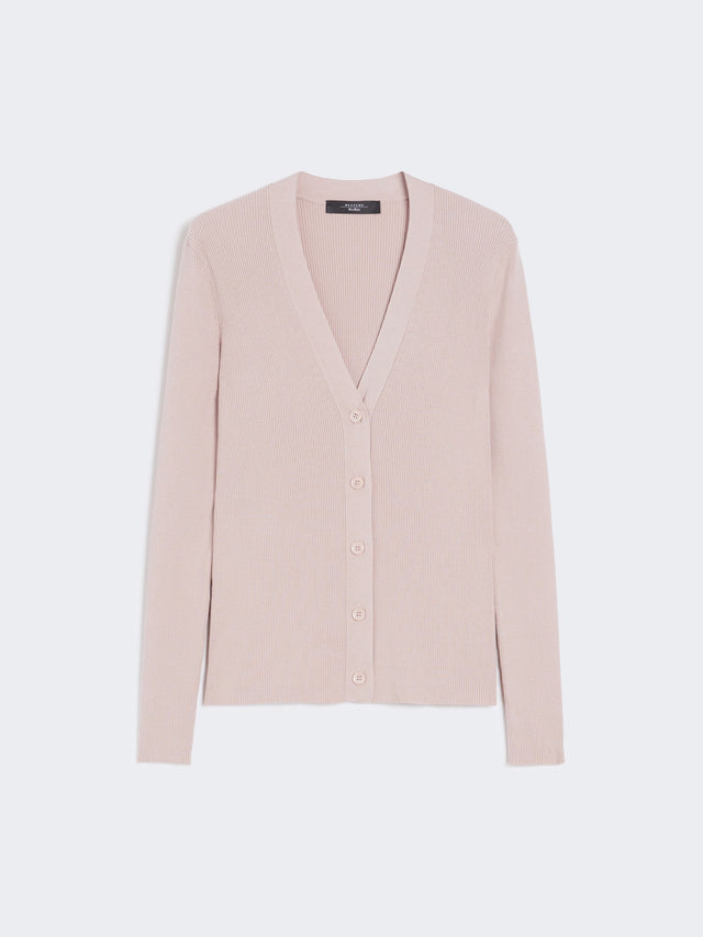 Viscose V-neck cardigan