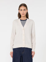 max mara wool, silk and cashmere v-neck cardigan for women