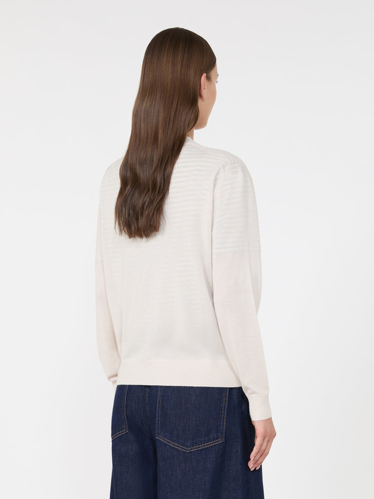 max mara wool, silk and cashmere v-neck cardigan