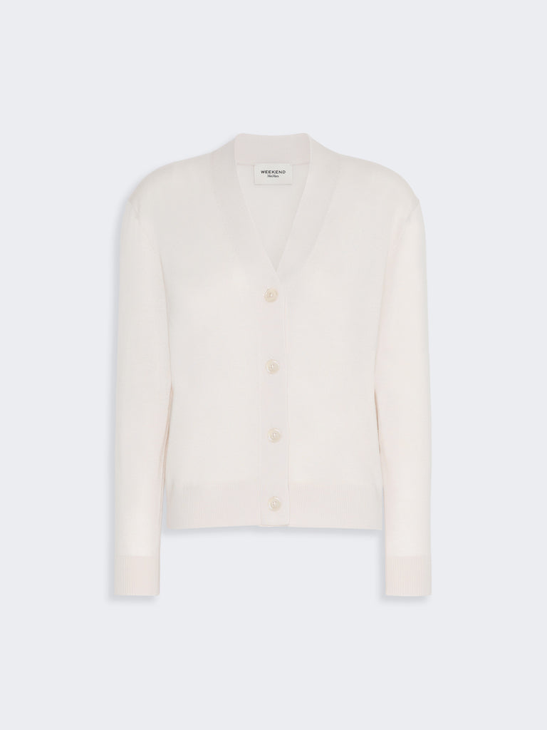 max mara wool, silk and cashmere v-neck cardigan