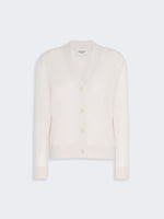 max mara wool, silk and cashmere v-neck cardigan for women