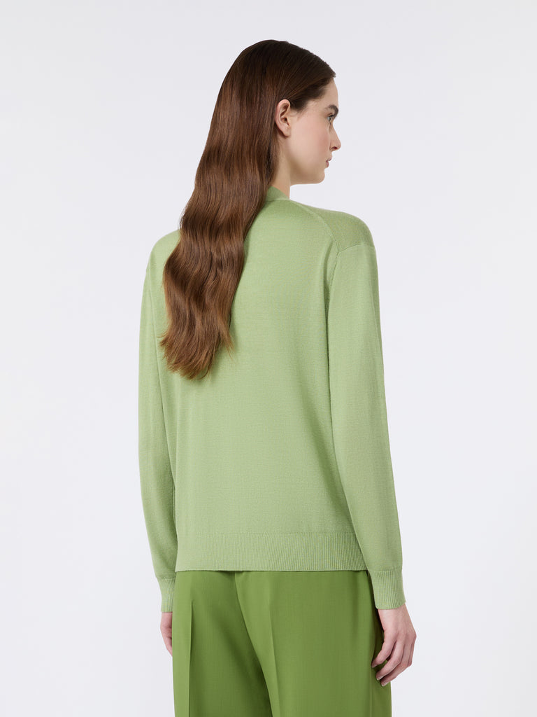 max mara wool, silk and cashmere v-neck cardigan