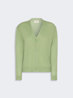 max mara wool, silk and cashmere v-neck cardigan for women