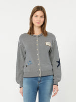 max mara inlay-detail cotton yarn cardigan for women