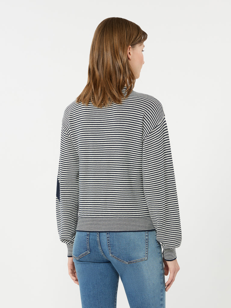 max mara inlay-detail cotton yarn cardigan
