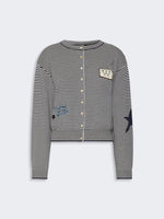 max mara inlay-detail cotton yarn cardigan for women