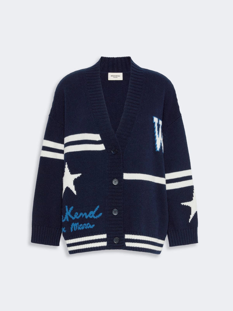 max mara jacquard wool cardigan