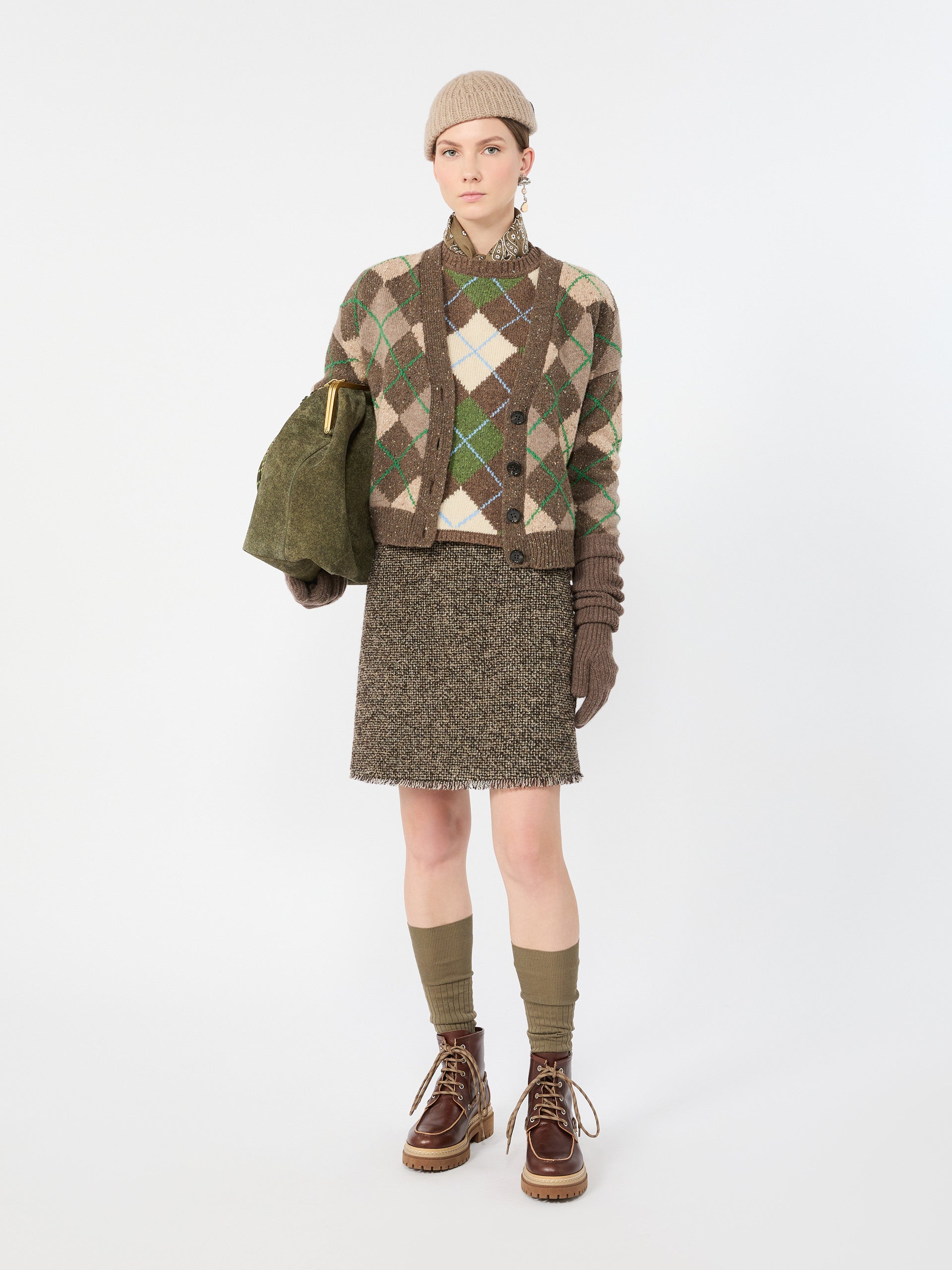max mara wool yarn cardigan for women