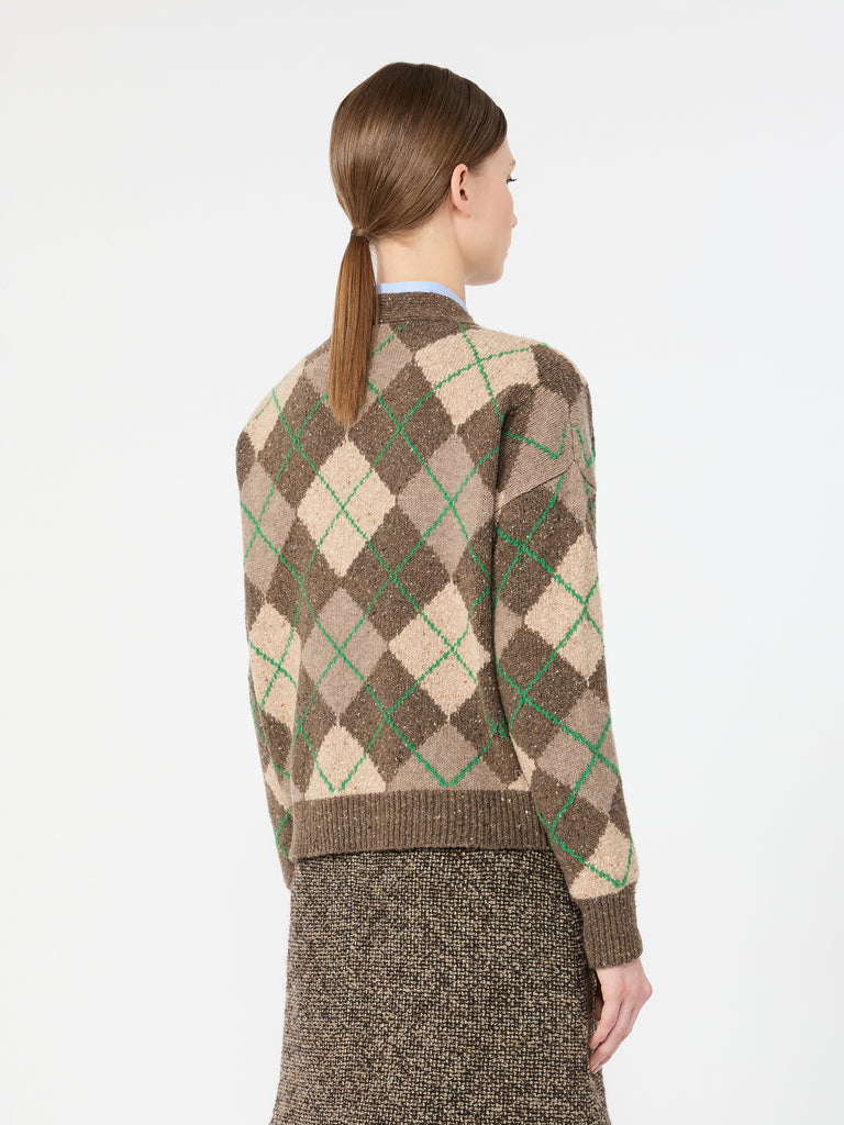 max mara wool yarn cardigan
