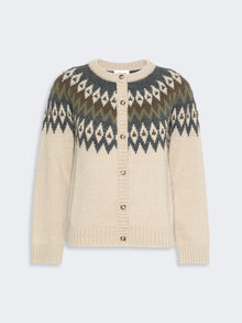 Alpaca And Wool Blend Cardigan for Women - Beige - Max Mara UAE