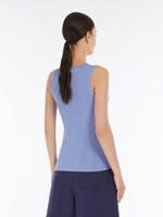 Viscose Yarn Top for Women - Light Blue - Max Mara UAE
