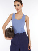 Viscose Yarn Top for Women - Light Blue - Max Mara UAE