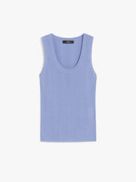 Viscose Yarn Top for Women - Light Blue - Max Mara UAE