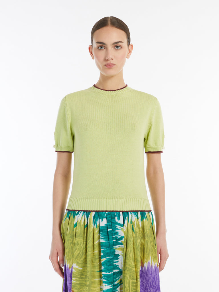 max mara short-sleeved cotton jumper