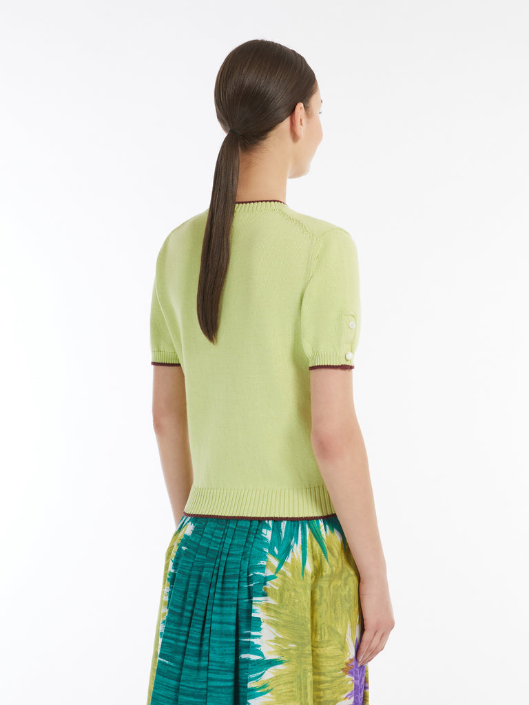 max mara short-sleeved cotton jumper